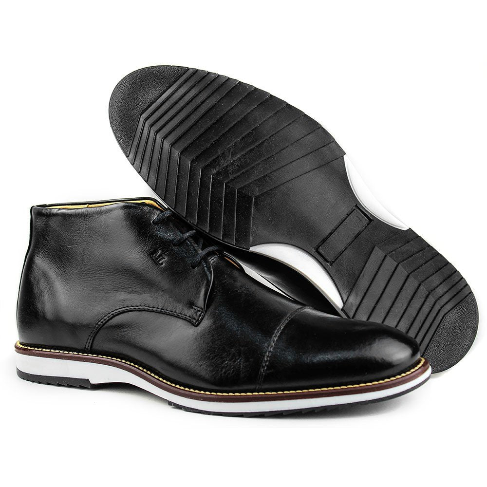 Coturno Casual Masculino Comfort Preto